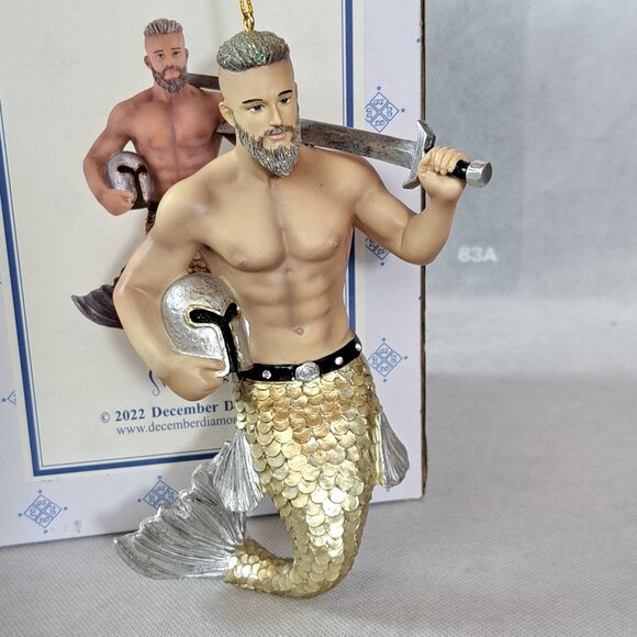 December Diamonds 55-55169 Swordfish Merman Ornament - Picture 1 of 14
